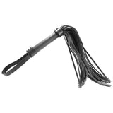 Leather Flogger in Black - Tophatter's Adult Products Bondage and Fetish > Whips and Crops - Tophatter Daily Deals