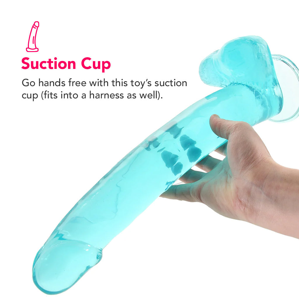Size Queen 12 Inch Jelly Dildo in Blue Dildo Sex Toys > Realistic Dildos - Tophatter Daily Deals