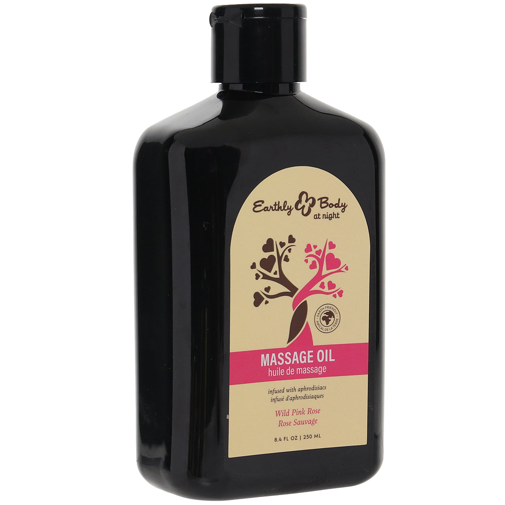 At Night Massage Oil 8.4oz/250ml in Wild Pink Rose - Tophatter's Adult Sex Toys Online Lubes and Lotions > Erotic Massage Oils - Tophatter Daily Deals