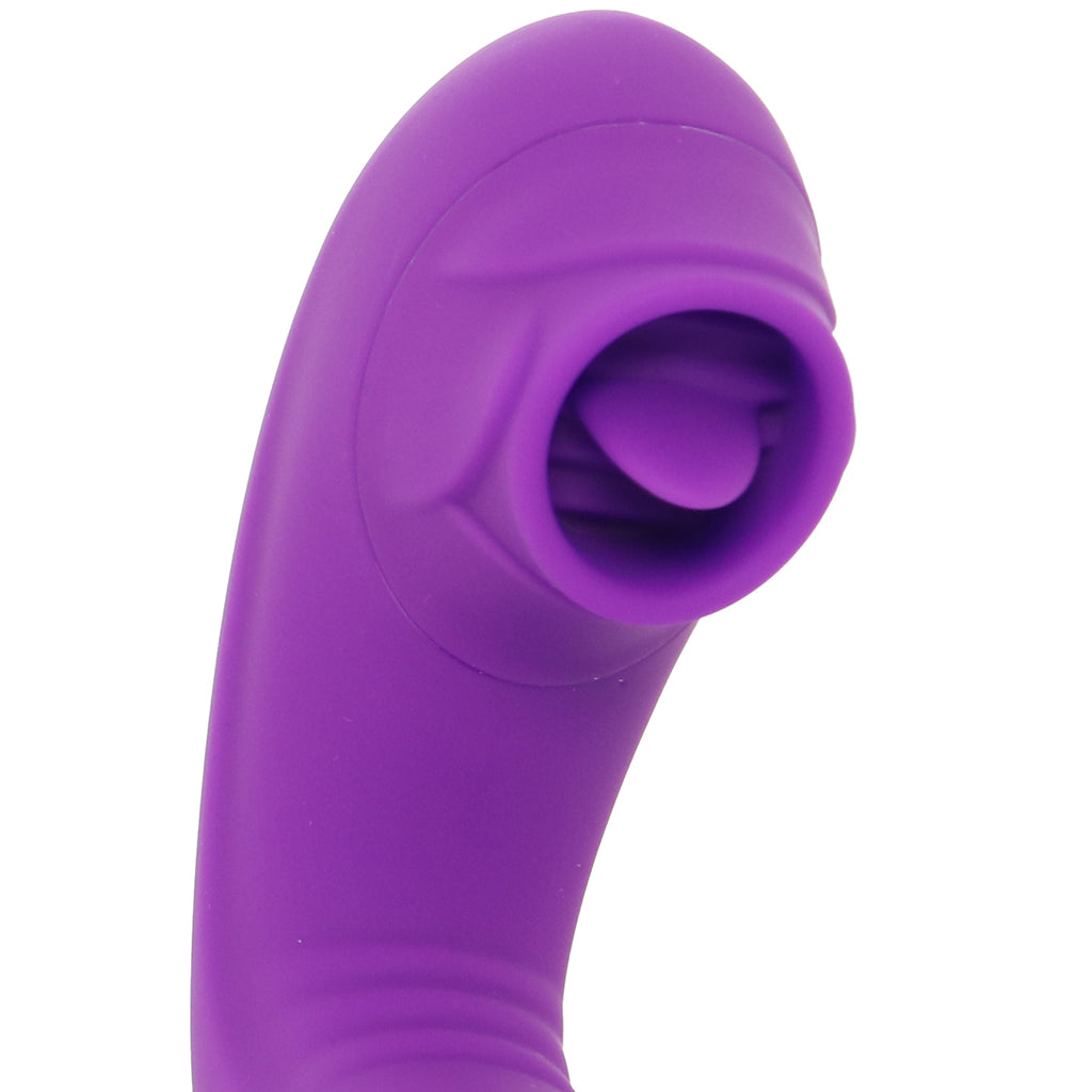 BodyWand G-Play Squirt Master Thrusting & Licking Vibe Vibrators > Rabbit Vibrators - Tophatter Daily Deals