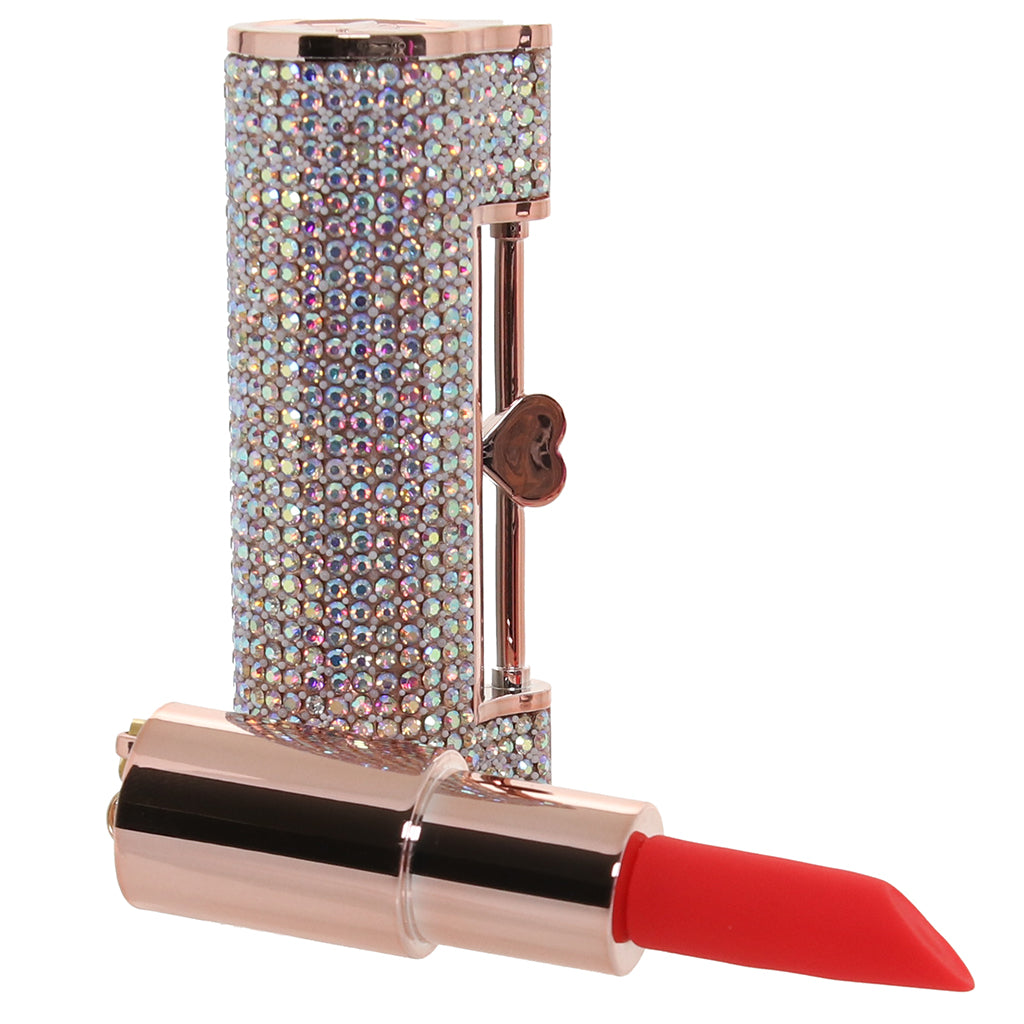 Loveline Diamond Lipstick Vibe with Attachments Vibrators > Clitoral Stimulators - Tophatter Daily Deals