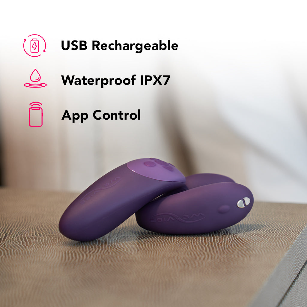 We-Vibe Chorus Couples Vibrator in Purple Vibrators > Wearable & Panty Vibrators - Tophatter Daily Deals