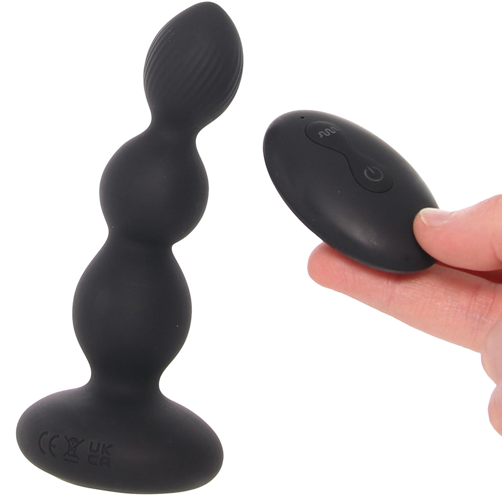 Renegade Valor Gyrating & Vibrating Beaded Plug Anal Sex Toys > Butt Plugs - Tophatter Daily Deals