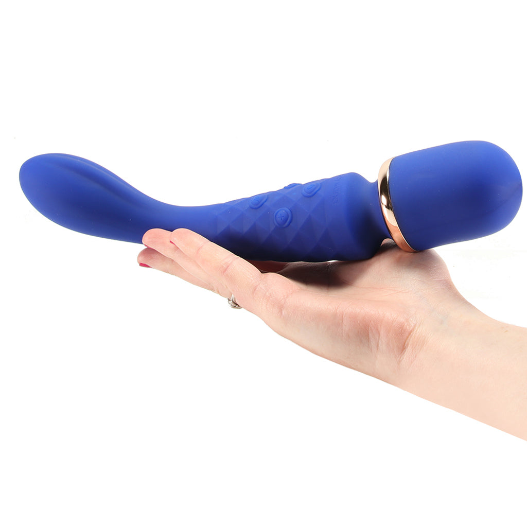 BodyWand Luxe 2-Way Wand in Blue Vibrators > Wands - Tophatter Daily Deals