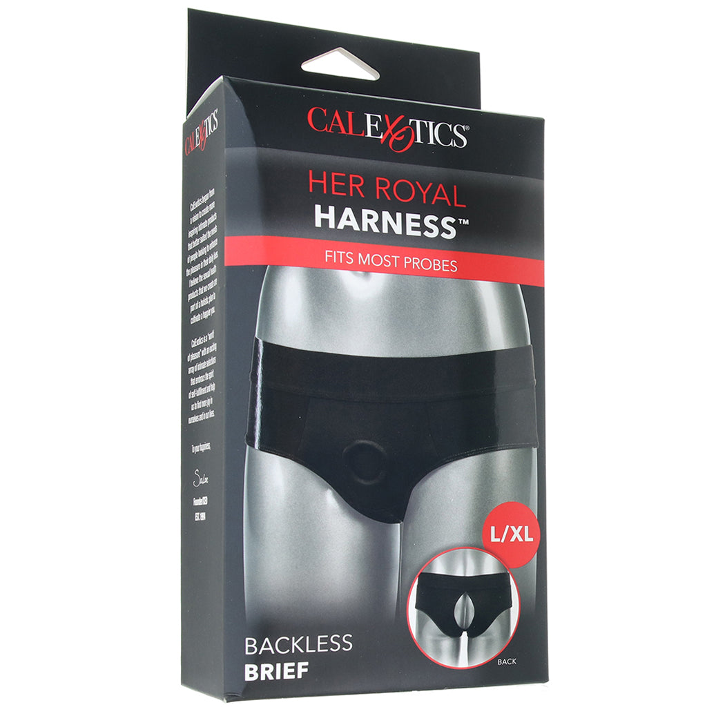 Her Royal Harness Backless Brief /XL Dildo Sex Toys > Strap-On and Harnesses - Tophatter Daily Deals