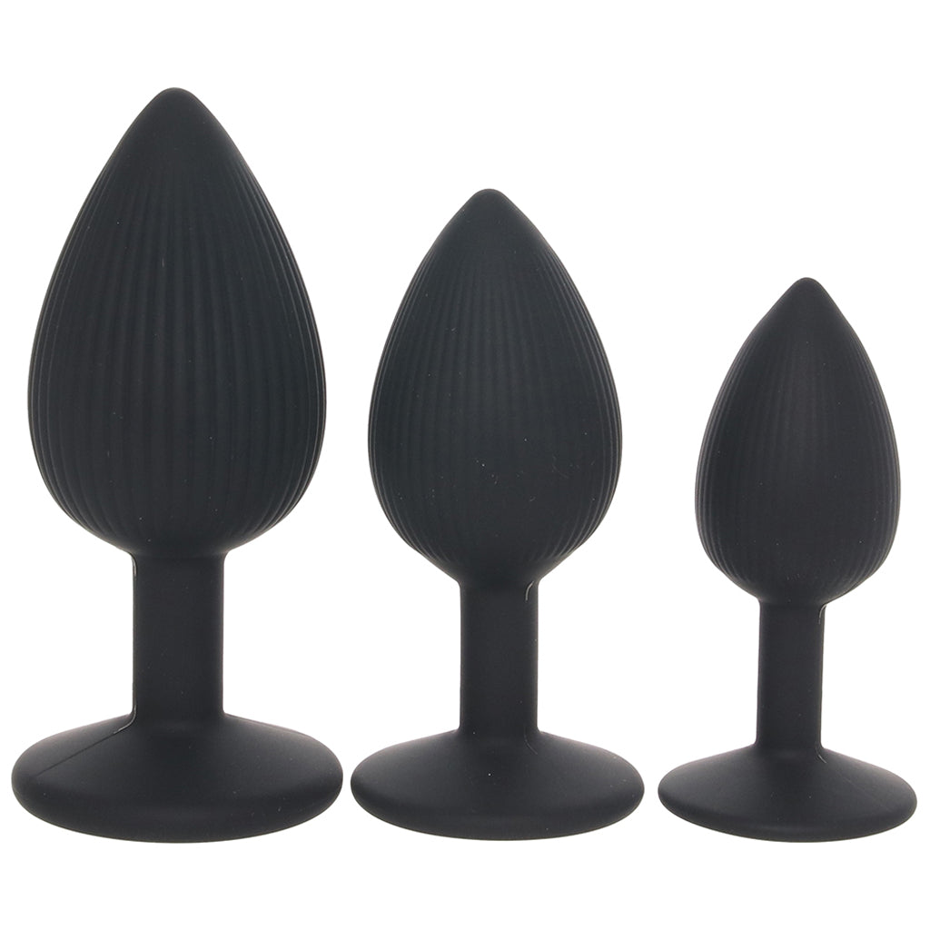 Renegade Triple Ace Silicone Butt Plug Kit - Tophatter's Adult Sex Toys Online Anal Sex Toys > Butt Plugs - Tophatter Daily Deals