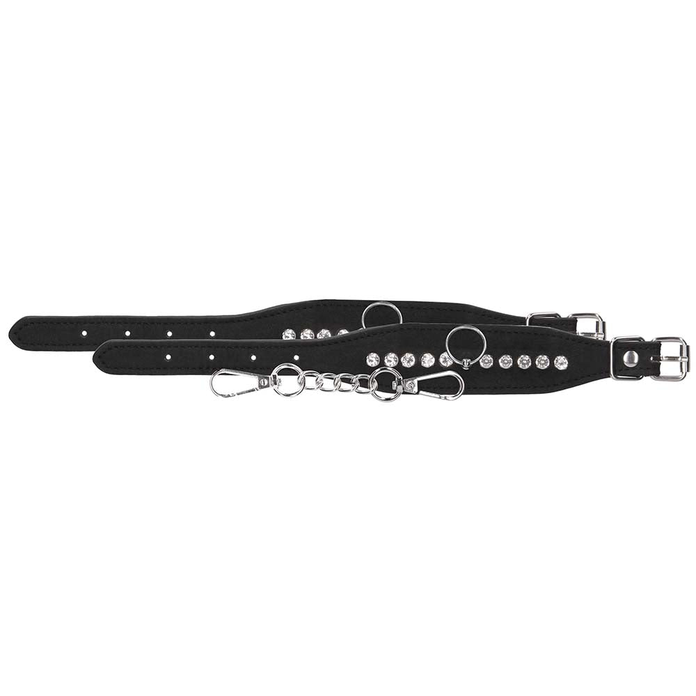 Ouch! Diamond Studded Ankle Cuffs Bondage and Fetish > Wrist and Ankle Cuffs - Tophatter Daily Deals