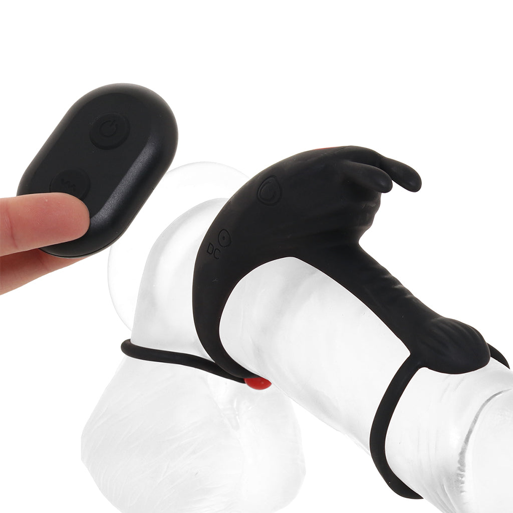 Cock Power Remote Control Cock Ring & Ball Cinch Cock Rings - Tophatter Daily Deals