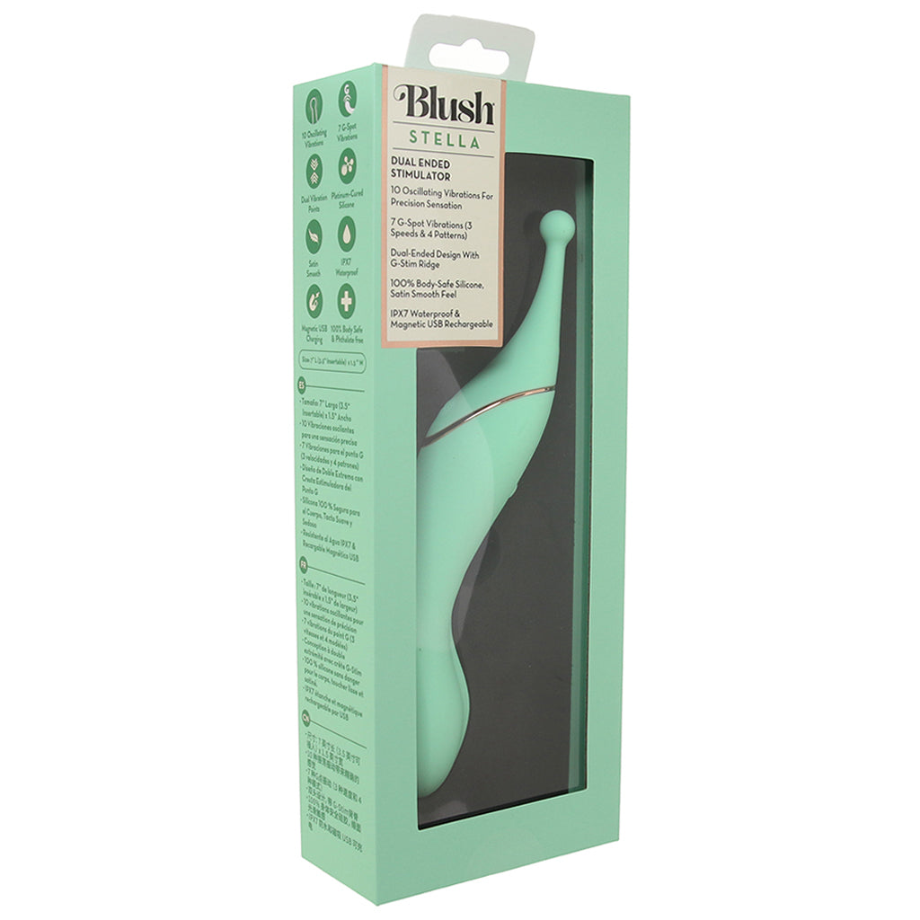 Stella Dual Ended Stimulator Vibe in Green - Tophatter's Vibrator Deals Online Vibrators > G-Spot Vibrators - Tophatter Daily Deals