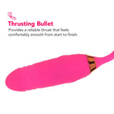 Pink Pussycat Thrusting Rose Vibe Vibrators > Clitoral Stimulators - Tophatter Daily Deals