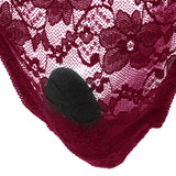 Remote Control Burgundy Lace Thong & Vibe Set XL Vibrators > Wearable & Panty Vibrators - Tophatter Daily Deals