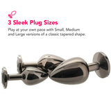 Black Gem Anal Plug Set Anal Sex Toys > Butt Plugs - Tophatter Daily Deals