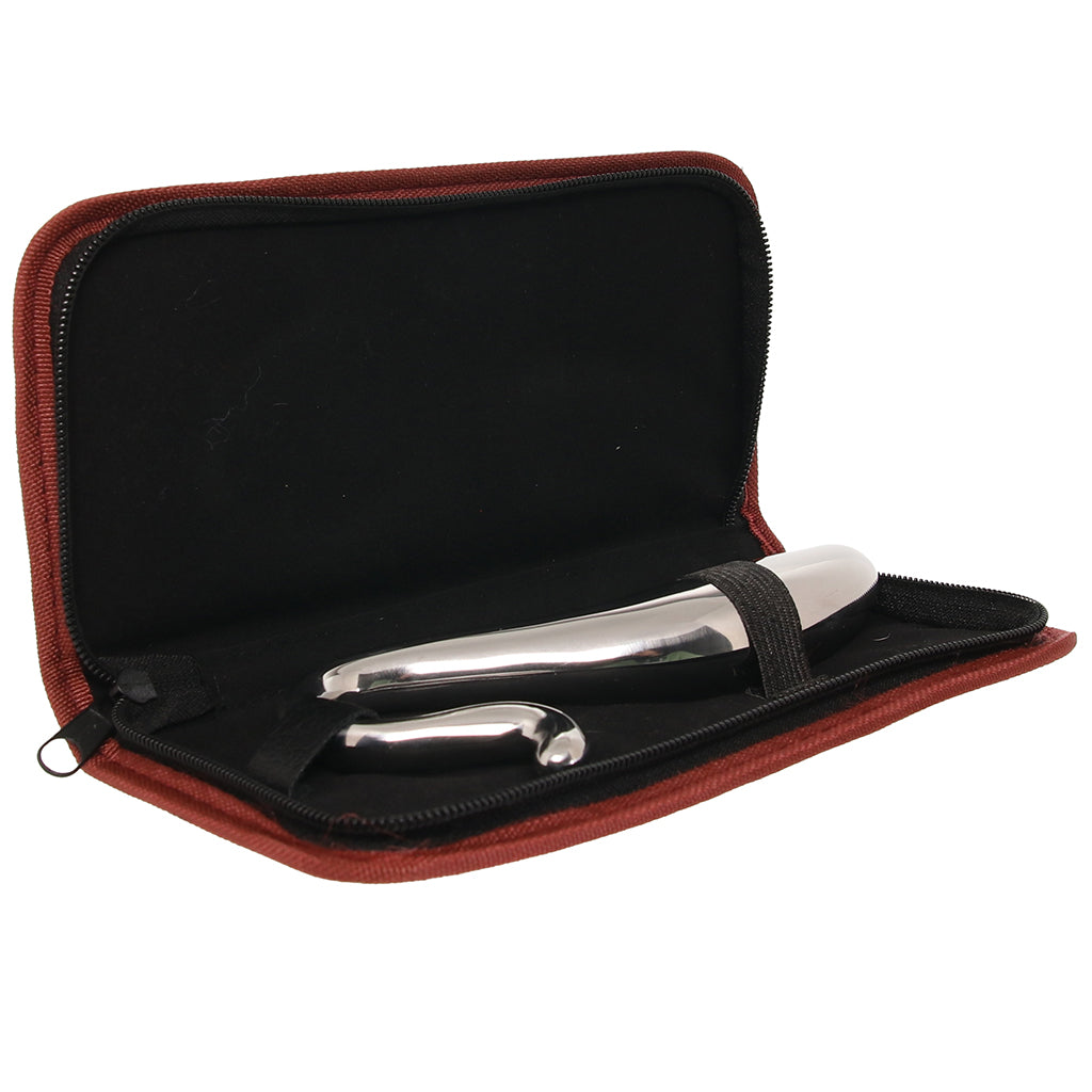 Stainless Steel Hollow Curved Wand Dildo Sex Toys > G-Spot Dildos - Tophatter Daily Deals