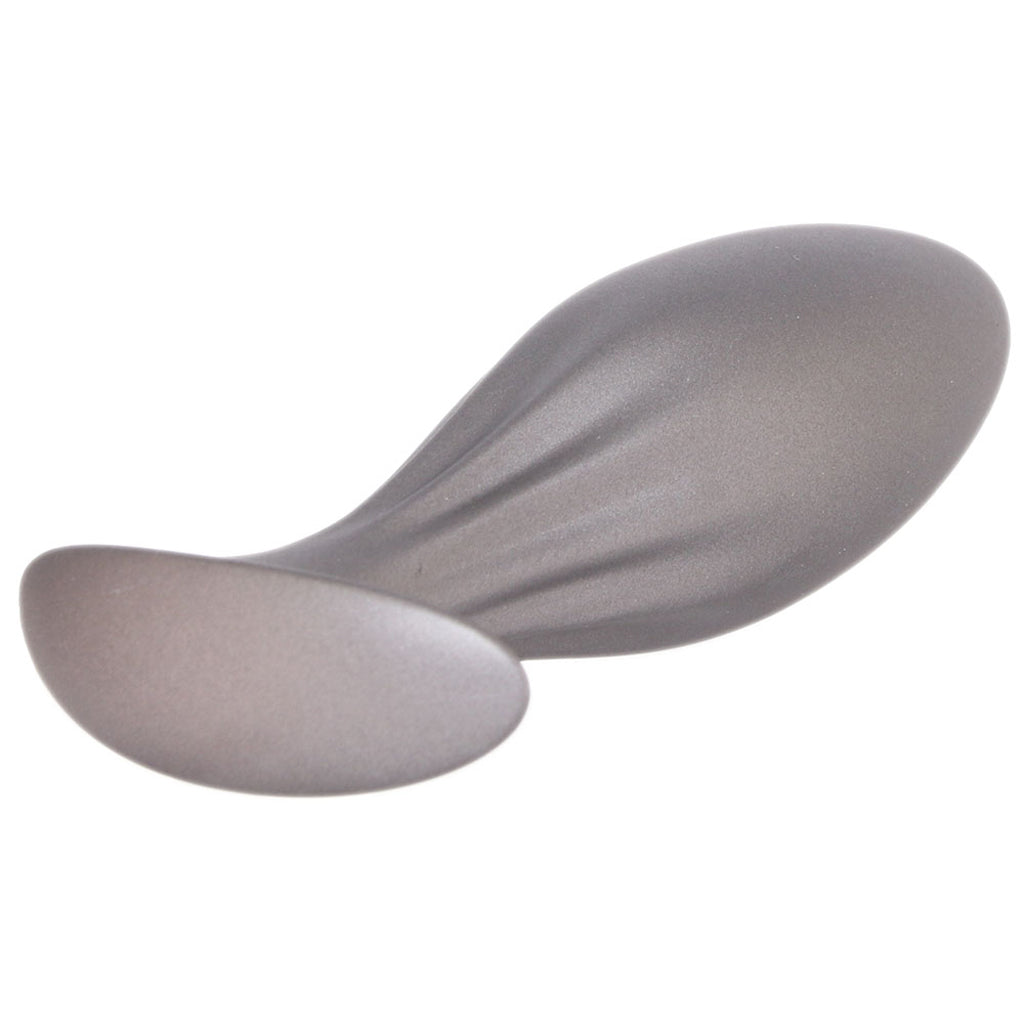 Ouch! Smooth Silicone Oval Butt Plug in Gun Metal - Tophatter's Adult Sex Toys Online Anal Sex Toys > Butt Plugs - Tophatter Daily Deals