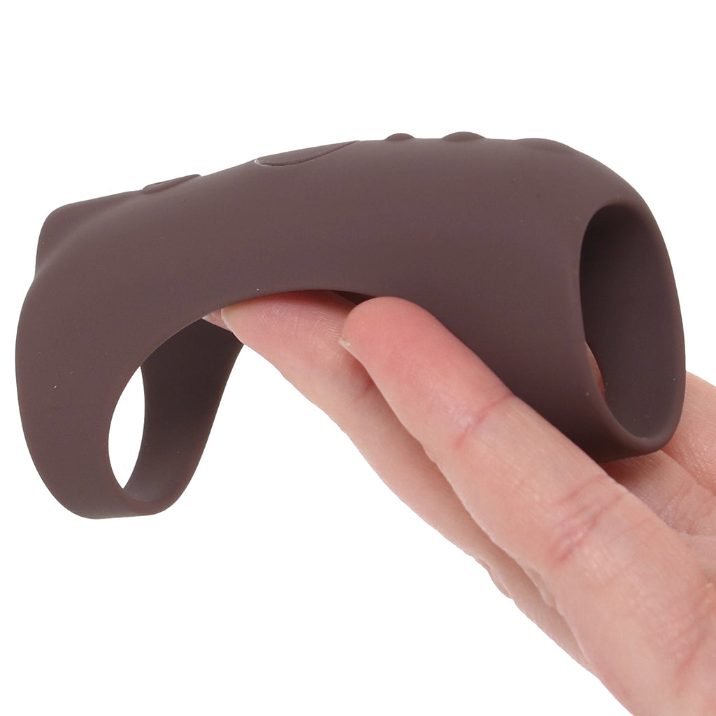 Jock Vibrating Silicone Penis Sleeve in Dark - Tophatter's Vibrator Deals Online Male Enhancement > Extenders and Sleeves - Tophatter Daily Deals