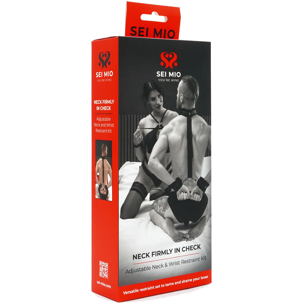 Sei Mio Neck Firmly In Check Neck & Wrist Restraint Kit - Tophatter's Adult Sex Toys Online Bondage and Fetish > Wrist and Ankle Cuffs - Tophatter Daily Deals