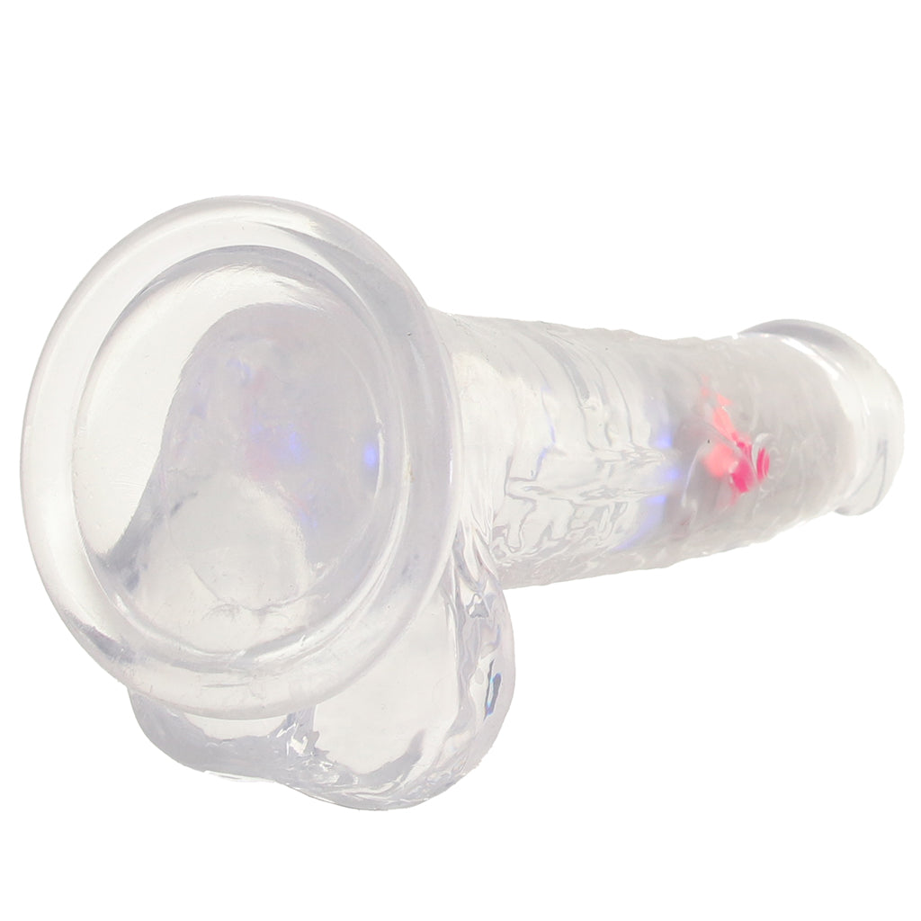 RealRock 8 Inch Light Up Vibrating Ballsy Dildo - Tophatter's Adult Sex Toys Online Vibrators > Realistic Vibrator Dildos - Tophatter Daily Deals