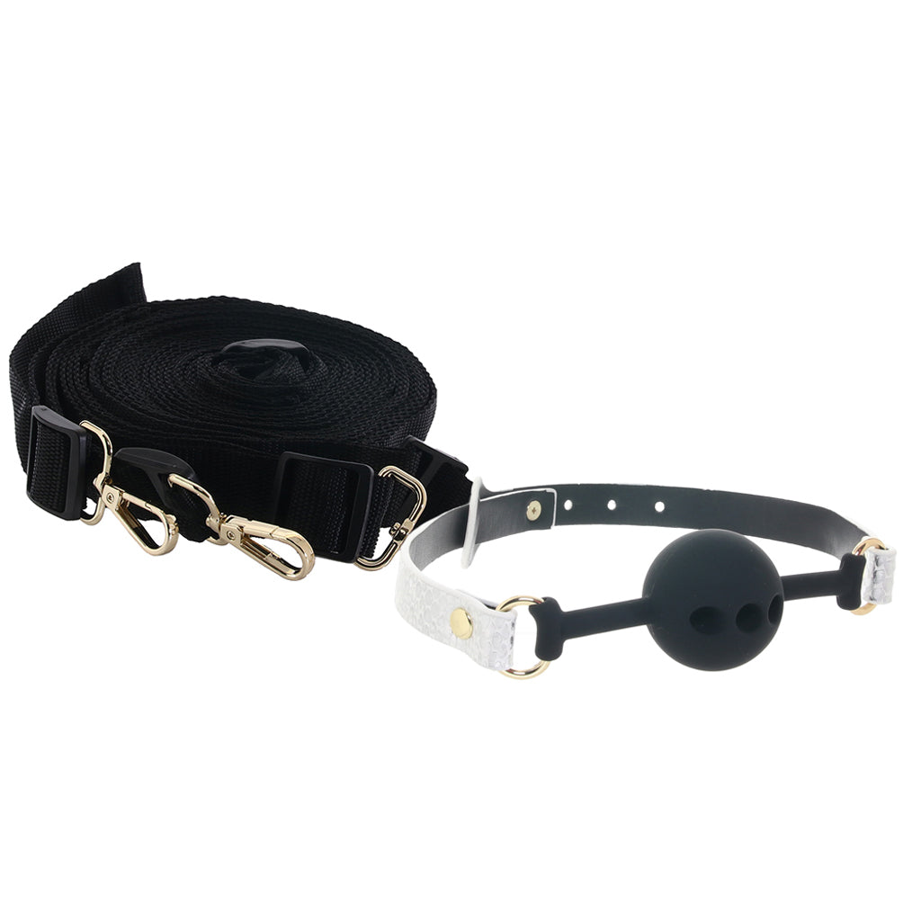 Ouch! Florence Collection Bondage Kit with Bag Bondage and Fetish > Starter BDSM Kits - Tophatter Daily Deals