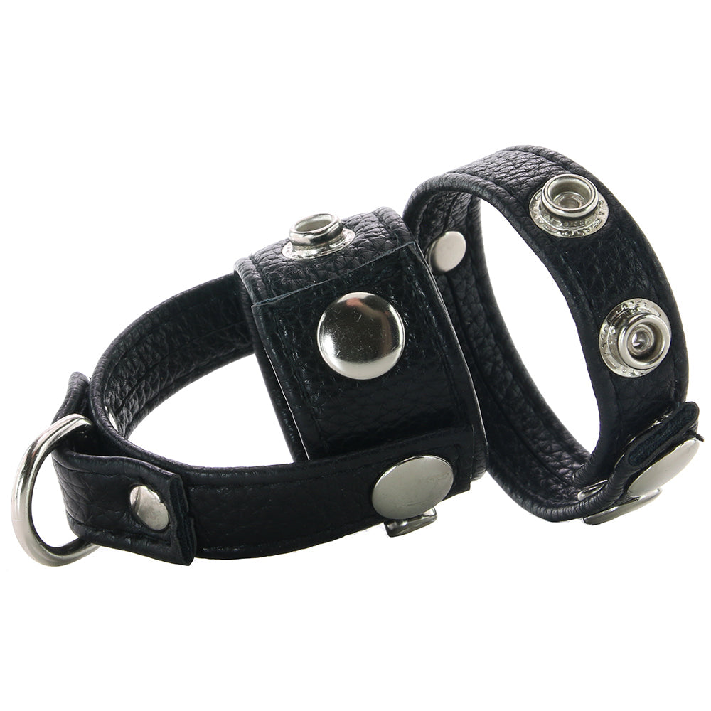 Blue Line Cock Ring with 1 Inch Ball Stretcher - Tophatter's Adult Sex Toys Online Bondage and Fetish > Cock and Ball Devices - Tophatter Daily Deals