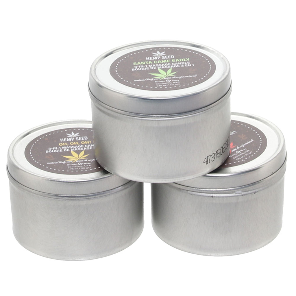 Winter Wonders Massage Candle Trio in 3 x 1.75oz/50g Sensual Love > Massage Candles - Tophatter Daily Deals