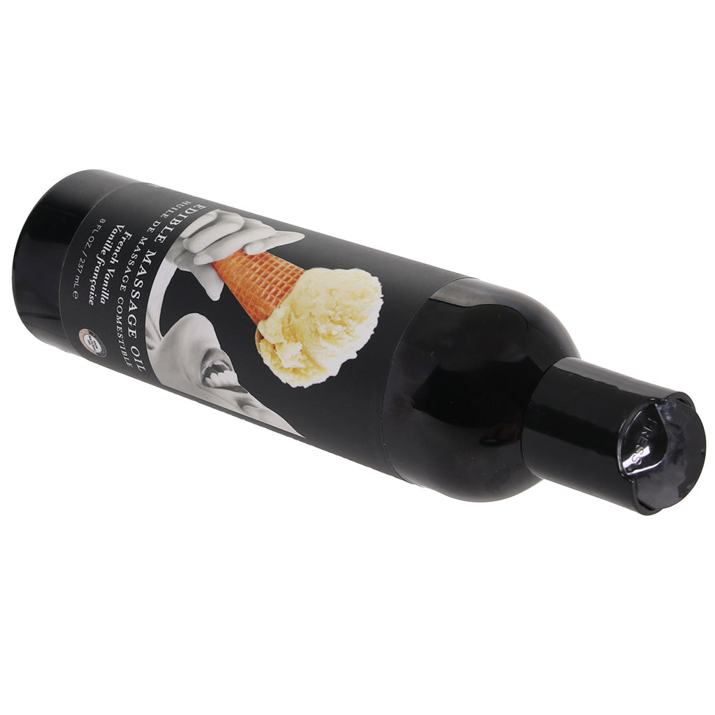 Edible Massage Oil 8oz/236ml in Vanilla - Tophatter's Adult Products Sensual Love > Massage - Tophatter Daily Deals