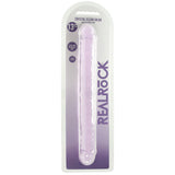 RealRock Crystal Clear Jelly 13 Inch Double Dildo in Purple Dildo Sex Toys > Double Ended Dildos - Tophatter Daily Deals
