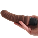 PowerCock 6 Inch Realistic Vibe in Dark Brown Vibrators > Realistic Vibrator Dildos - Tophatter Daily Deals