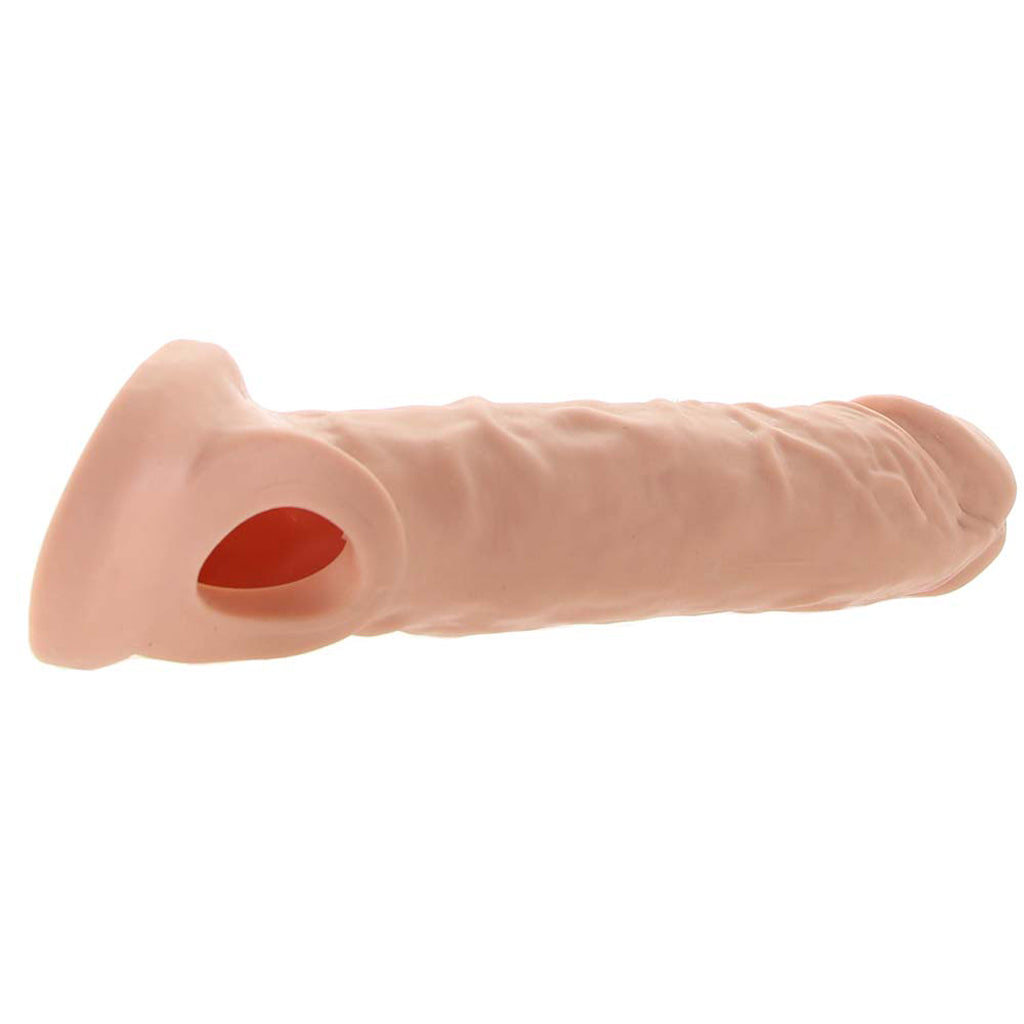 RealRock Penis Sleeve 9 Inch Extender in White - Tophatter's Adult Products Male Enhancement > Extenders and Sleeves - Tophatter Daily Deals