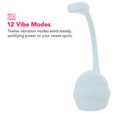 Satisfyer Smooth Petal Wearable Vibe in Light Blue Vibrators > Bullet and Egg Vibrators - Tophatter Daily Deals