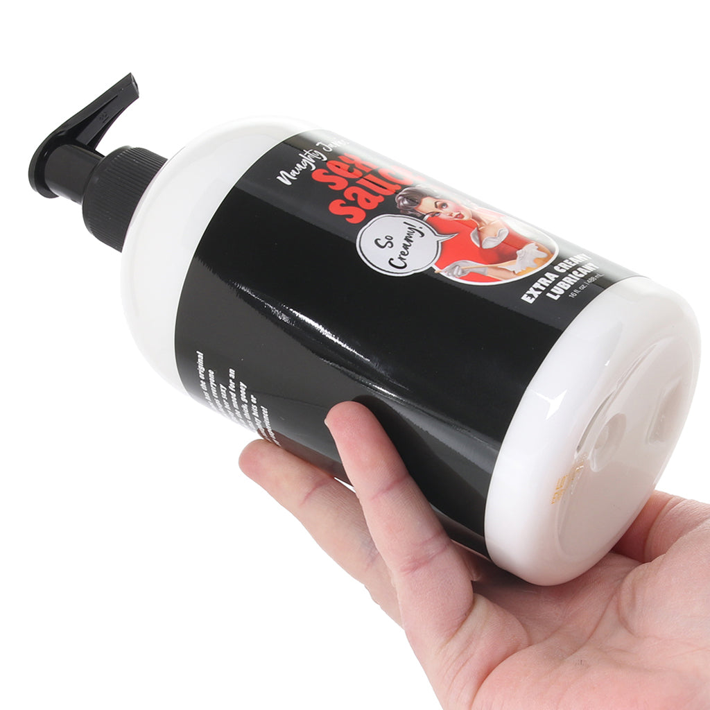 Naughty Jane's Sex Sauce Extra Creamy Lubricant in 16oz/488 Lubes and Lotions > Water Based Sex Lubes - Tophatter Daily Deals