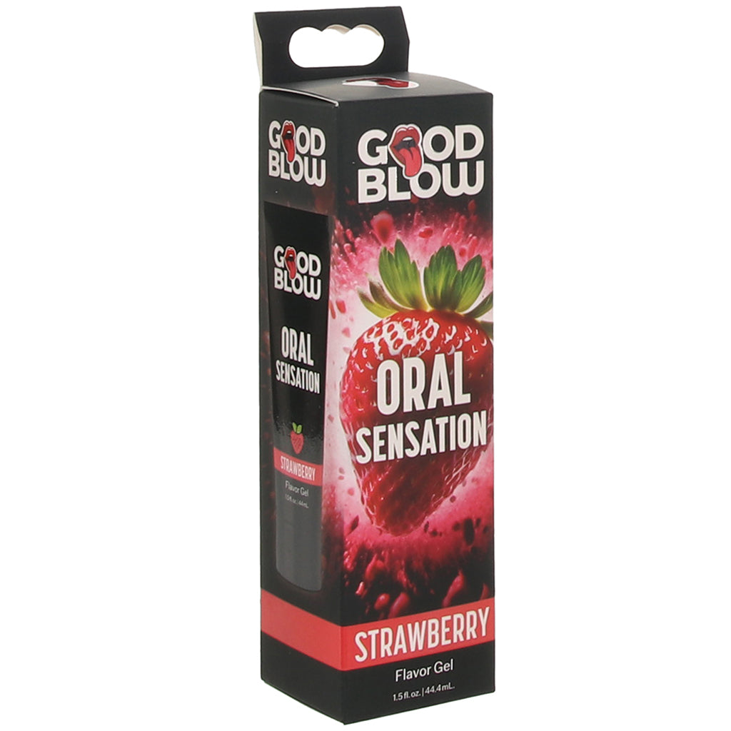 Good Blow Oral Sensation Gel 1.5oz/44.4ml in Strawberry - Tophatter's Adult Sex Toys Online Lubes and Lotions > Female Enhancement - Tophatter Daily Deals