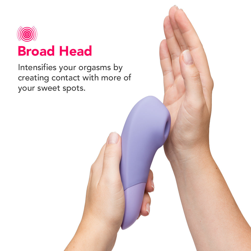 Womanizer Enhance Pleasure Air Vibe in Lilac Vibrators > Clitoral Suction & Stimulation - Tophatter Daily Deals