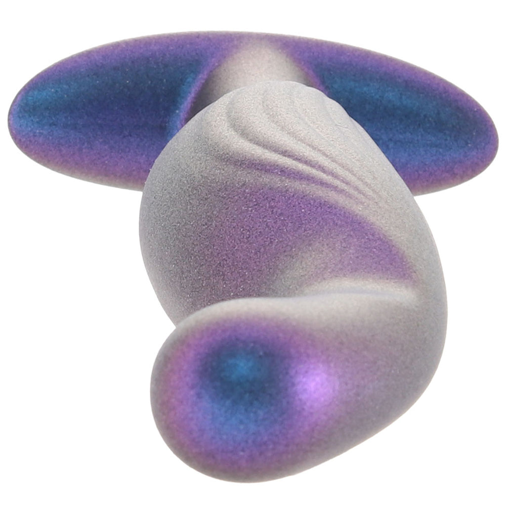 Ouch! Smooth Silicone P-Spot Butt Plug in Metallic Blue - Tophatter's Adult Sex Toys Online Anal Sex Toys > Butt Plugs - Tophatter Daily Deals