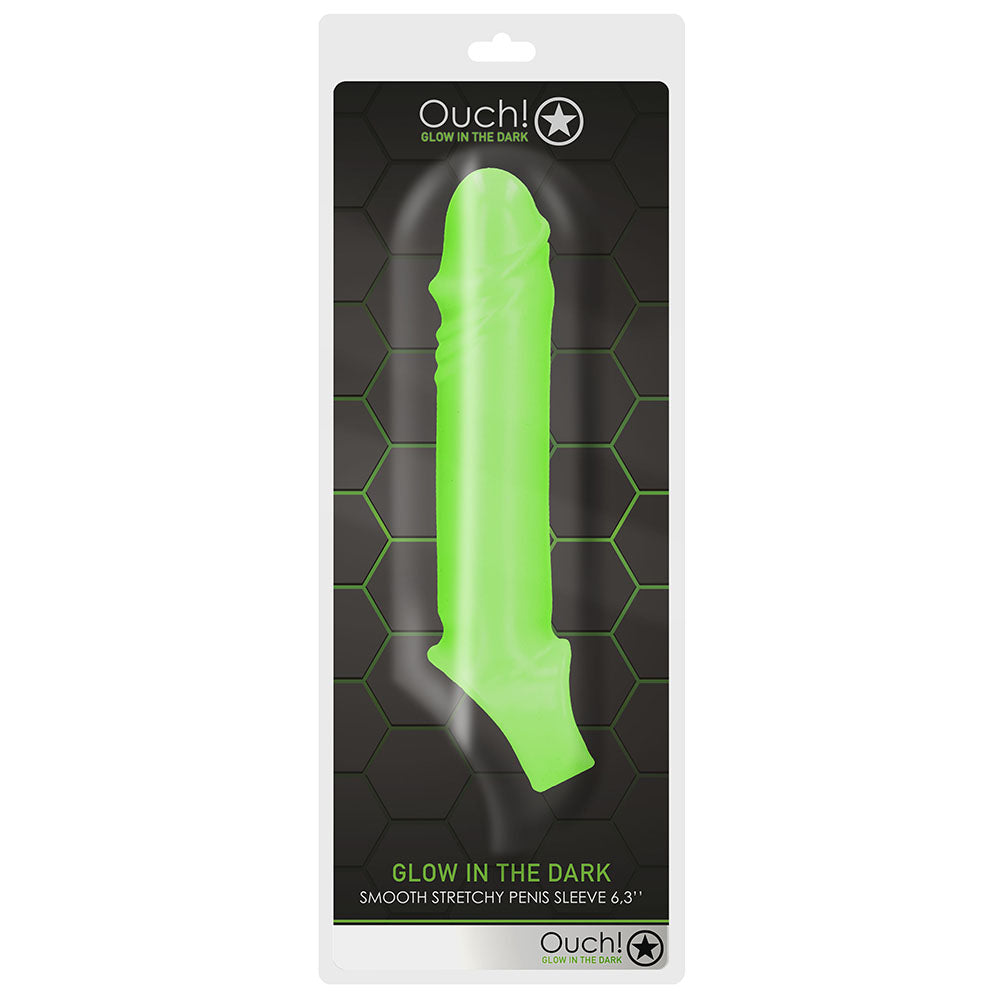 Ouch! Glow In The Dark Thin Smooth Penis Sleeve Male Enhancement > Extenders and Sleeves - Tophatter Daily Deals