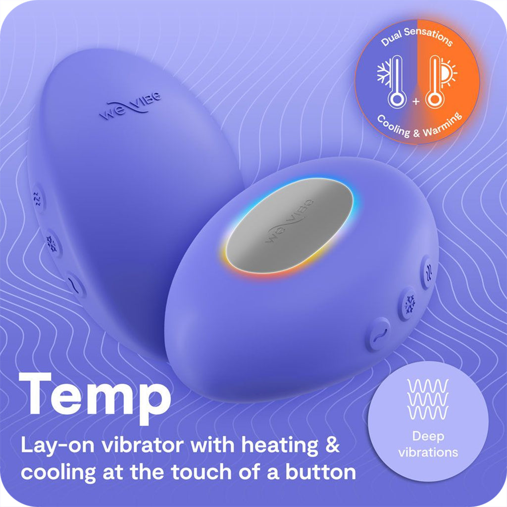 We-Vibe Temp Temperature Play Vibe in Lavender Blue Vibrators > Clitoral Stimulators - Tophatter Daily Deals