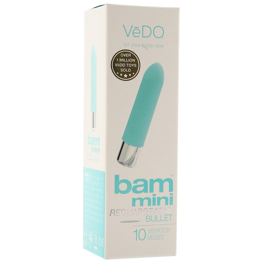 Bam Mini Rechargeable Bullet Vibe in Tease Me Turquoise Vibrators > Bullet and Egg Vibrators - Tophatter Daily Deals