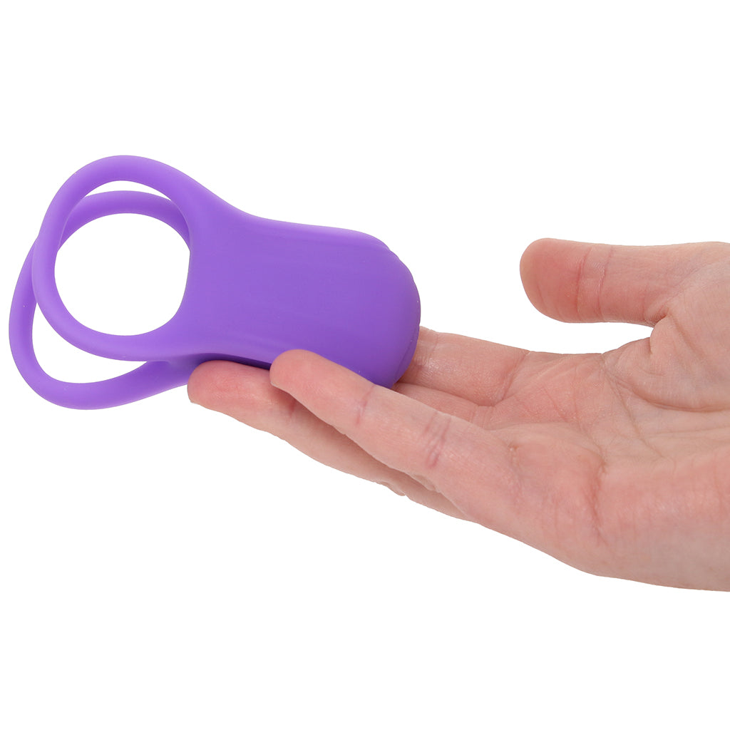 Basic Essentials Dual Support Vibrating Cock Ring Cock Rings - Tophatter Daily Deals