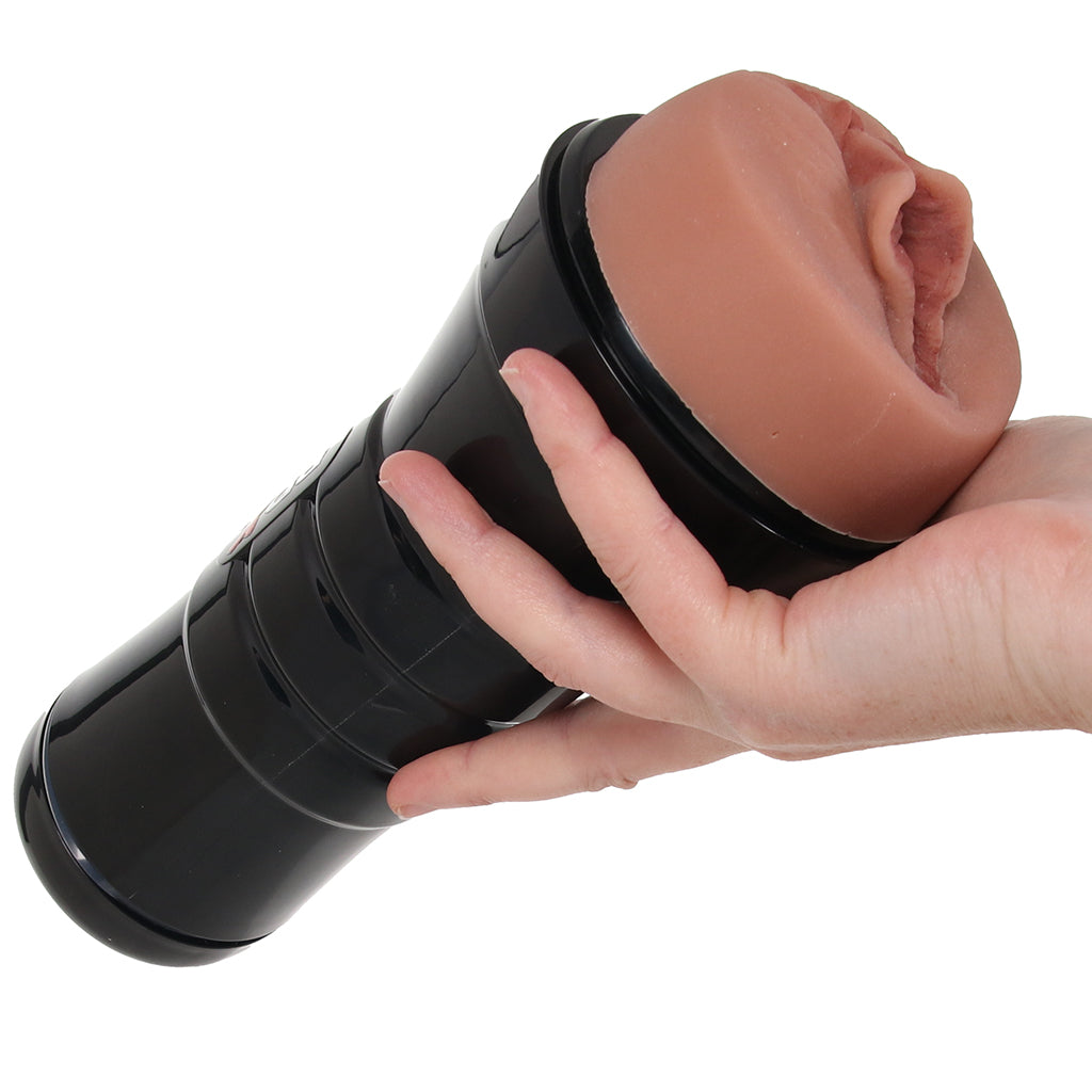 PDX Wet Pussies Super Sucker XXL Stroker in Brown - Tophatter's Adult Sex Toys Online Male Masturbators > Pocket Strokers - Tophatter Daily Deals