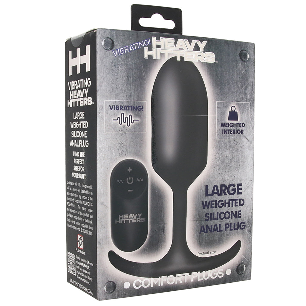 Heavy Hitters Weighted Silicone Anal Plug Vibe in Large - Tophatter's Adult Sex Toys Online Anal Sex Toys > Butt Plugs - Tophatter Daily Deals