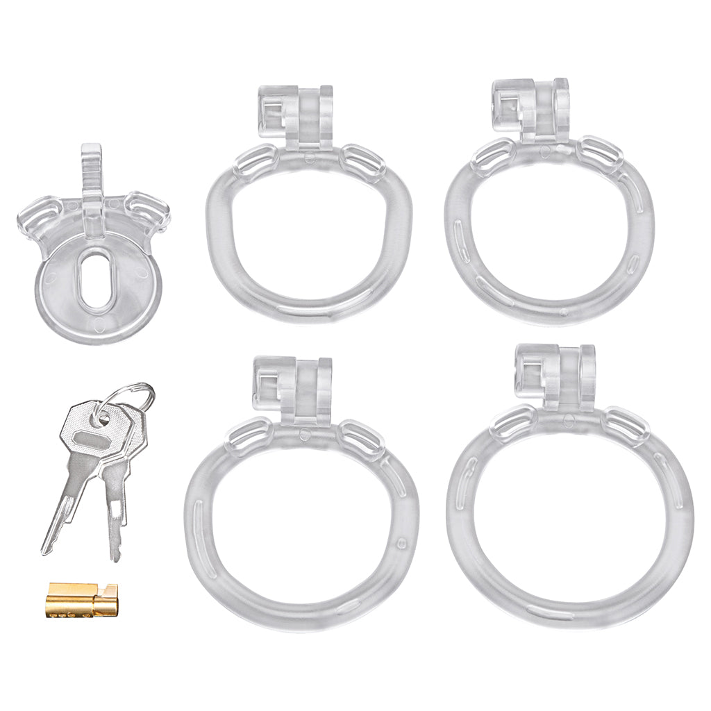 Blueline Acrylic See Thru Mini Cock Micro Chastity Cage Bondage and Fetish > Cock and Ball Devices - Tophatter Daily Deals