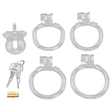 Blueline Acrylic See Thru Mini Cock Micro Chastity Cage Bondage and Fetish > Cock and Ball Devices - Tophatter Daily Deals