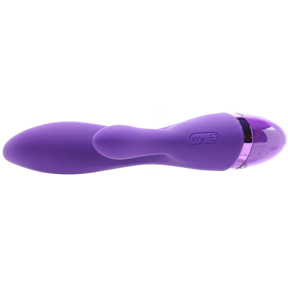 Aura Pure Silicone Dual Lover Rabbit Vibe - Tophatter's Adult Sex Toys Online Vibrators > Rabbit Vibrators - Tophatter Daily Deals
