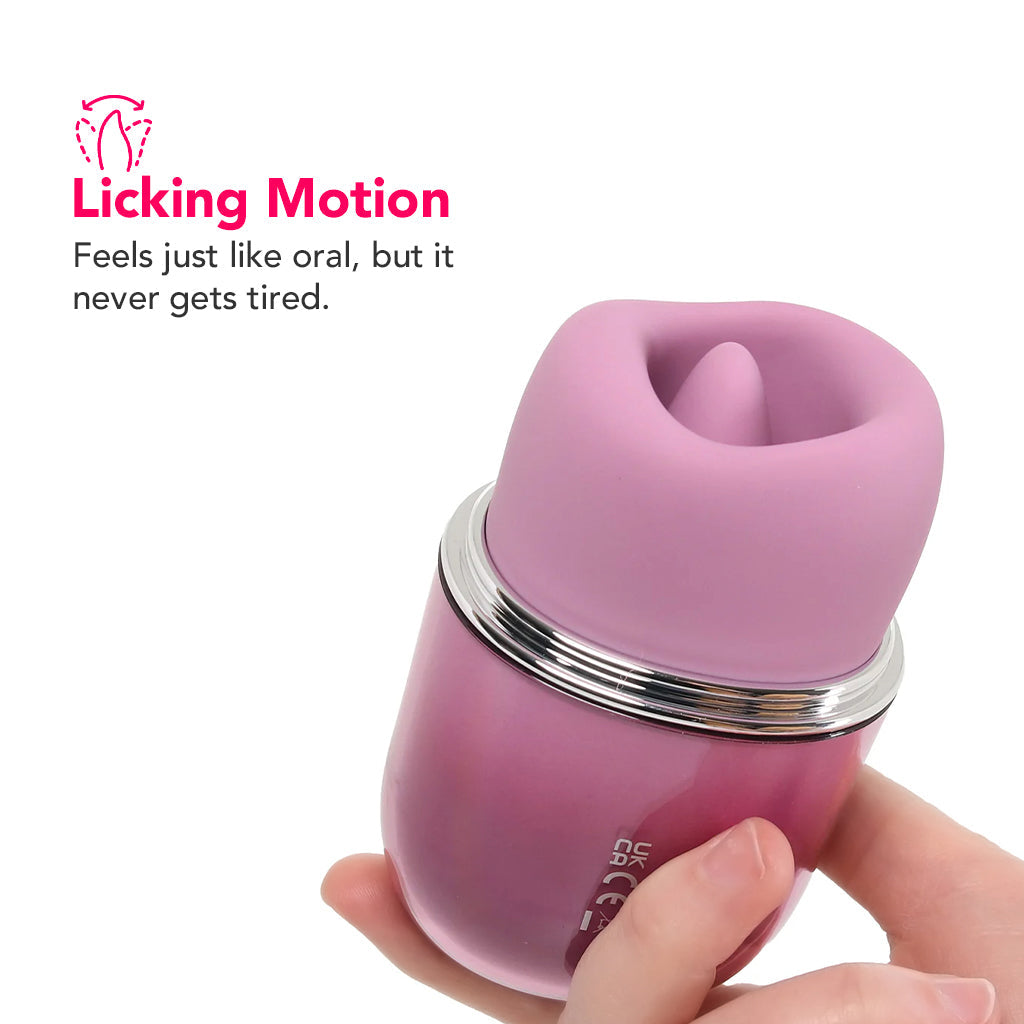 Svakom Klitty Triple-Action Licking Suction Vibrating Clitoral Stimulator with App Control Vibrators > Clitoral Stimulators - Tophatter Daily Deals