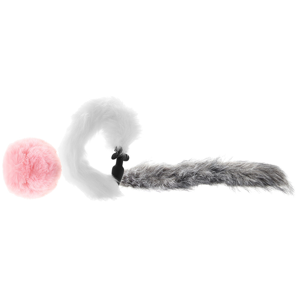 Tailz Snap-On Anal Vibe and 3 Interchangeable Tails Set Anal Sex Toys > Anal Vibrators - Tophatter Daily Deals