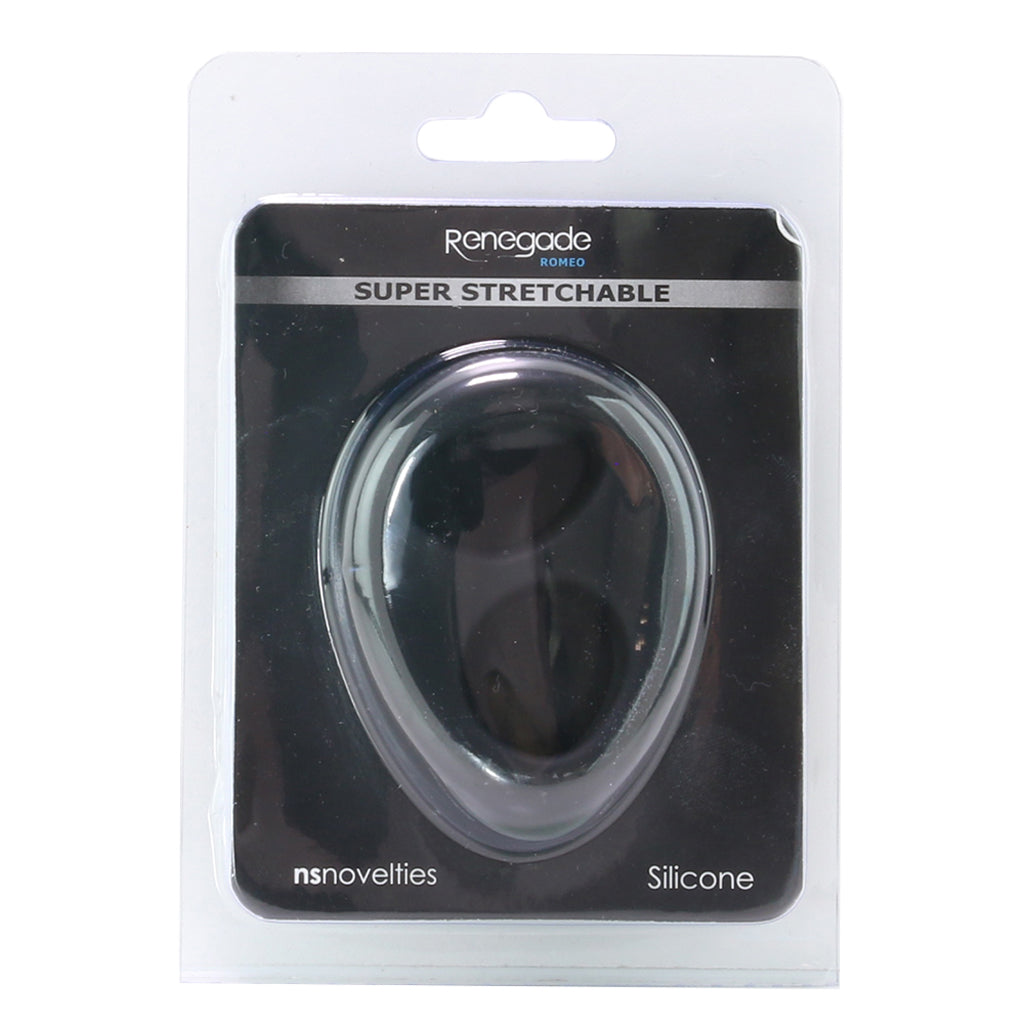 Renegade Romeo Soft Silicone Dual Ring in Black - Tophatter's Adult Products Cock Rings - Tophatter Daily Deals