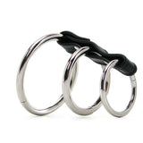 Blue Line 3 Ring Gates of Hell Cock & Ball Cage Bondage and Fetish > Cock and Ball Devices - Tophatter Daily Deals