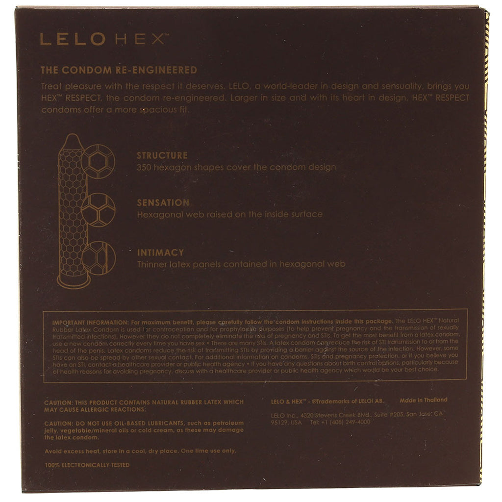 Lelo Hex Respect XL Condoms 36-Pack Condoms - Tophatter Daily Deals