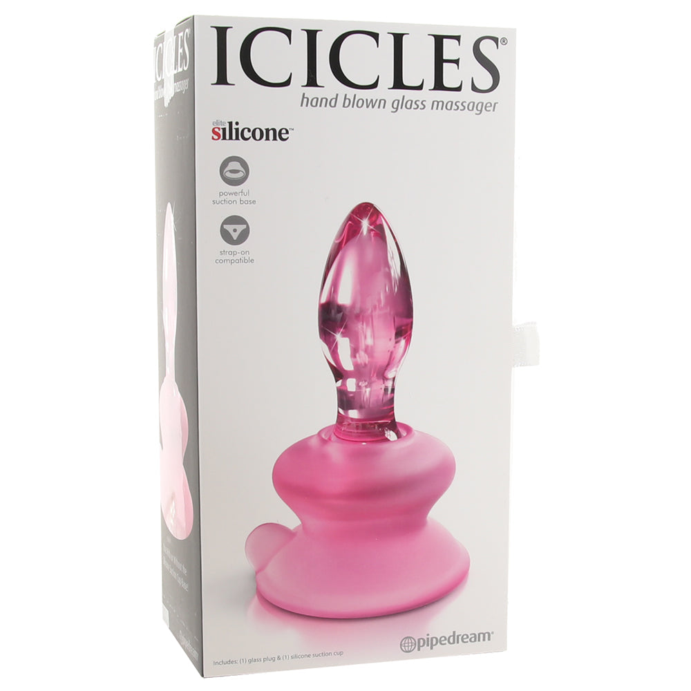 Icicles No. 90 Glass Plug in Pink - Tophatter's Adult Products Anal Sex Toys > Butt Plugs - Tophatter Daily Deals