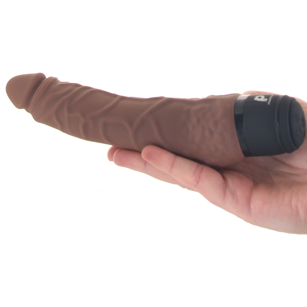 PowerCock 7 Inch Realistic Vibe in Brown Vibrators > Realistic Vibrator Dildos - Tophatter Daily Deals