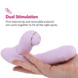 DuoGlow Thrusting Beaded Vibe with Pulsing Stimulator Vibrators > G-Spot Vibrators - Tophatter Daily Deals